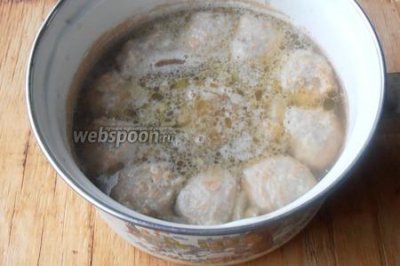 Кето грибной суп с фрикадельками из индейки 