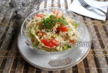 Photo of Овощной салат с бальзамическим соусом