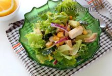 Photo of Зелёный салат с кукурузой и курицей