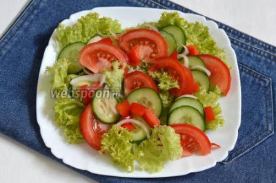 Греческий салат с брынзой 