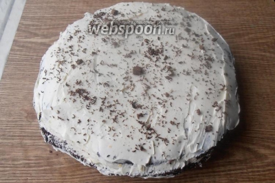 Шоколадный кето торт с заварным кремом 