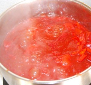 Лечо с томатной пастой 