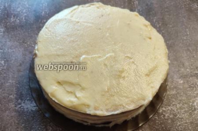 Бисквитный торт с заварным кремом на сметане 