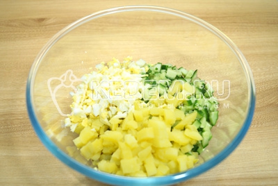 Салат с кукурузой «Солнечный»