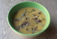 Photo of Суп из кабачка и тыквы с беконом и семечками