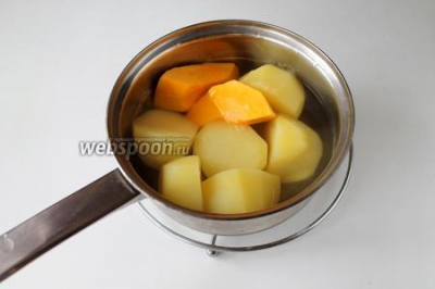 Картофельное пюре с беконом и луком 
