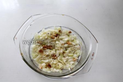 Рис с грибами и орехами в микроволновке 