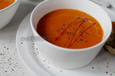 Крем-суп из запечённого сладкого перца  