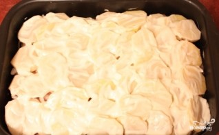Куриное филе, запеченное с картофелем 