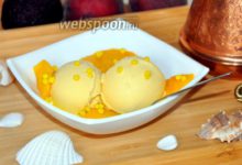 Photo of Йогуртовое мороженое с фруктовым пюре