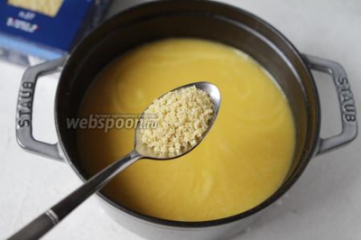 Овощной суп-пюре с макаронами 