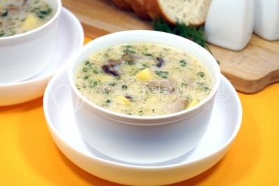 Грибной суп из сушеных белых грибов с картофелем