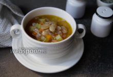 Photo of Овощной суп с белой фасолью на костном бульоне