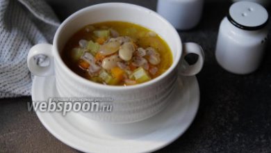 Photo of Овощной суп с белой фасолью на костном бульоне